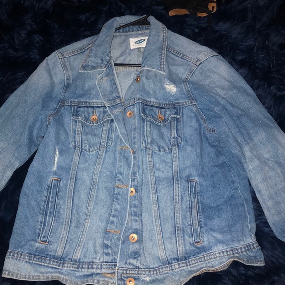 Old Navy Jackets & Blazers - light wash jean jacket! worn once! COVID-19 FREE